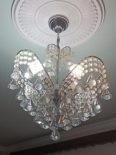 Çilçıraqlar: Çılçıraq, 4 lampa, Xrustal — 2