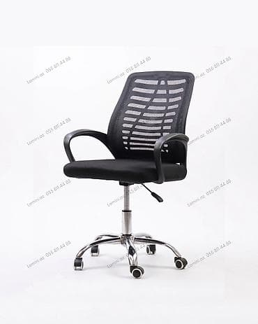 kreslo tek: Ofis Kreslosu Erqonomik dizaynlı, qara rəngdə ofis kreslosu: - — 1