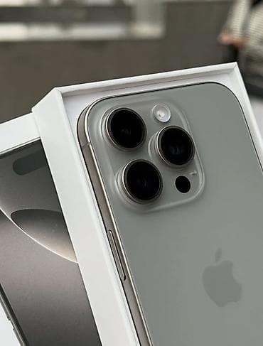 IPhone 16 Pro, 128 GB, Gümüşü, Face ID, Sənədlərlə