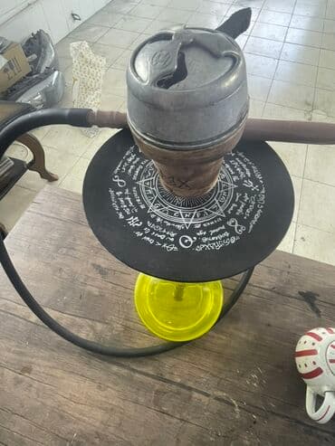 Nərgilə dəsti - Parlaq sarı şüşə kolba – sabitlik və yaxşı çəkim üçün