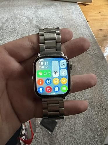 ТВ и видео: Новый, Смарт часы, Apple, Сенсорный экран, цвет - Серебристый — 3