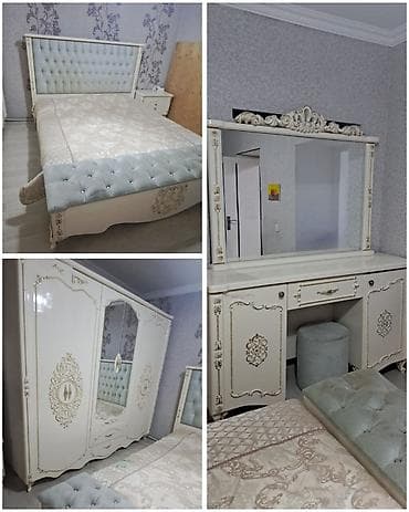 Yataq dəsti satılır 350₼.matrası var,ortopetikdir.Bazası yoxdur.Ünvan — 1