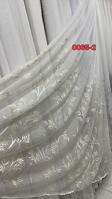 Декор и интерьер: Model 0065 tül pərdə kumaşı - Material: şəffaf, yüngül tull tül - — 6
