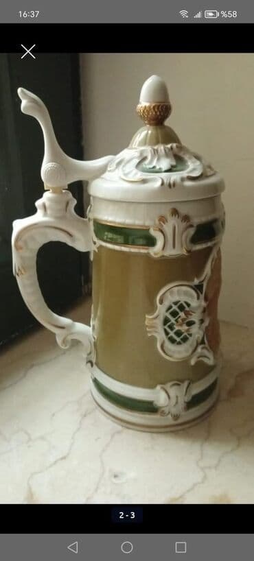 Fincanlar, rəng - Yaşıl, Keramika, 1 əd, Almaniya