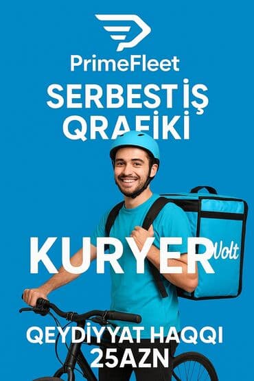 tir sürücüsü teleb olunur 2025: Moto-kuryer tələb olunur, Gündəlik ödəniş, Təcrübəsiz — 1