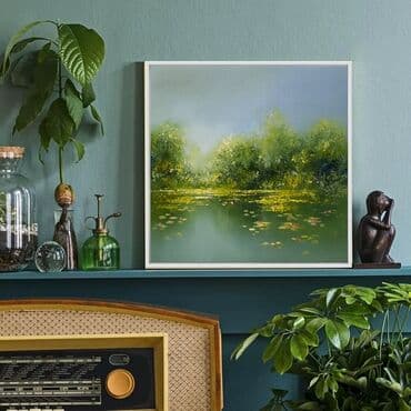 menzere sekiller: Mənzərə. Tək tablo. Ölçü istəyə görə dəyişə bilər. Təbii kətan — 11