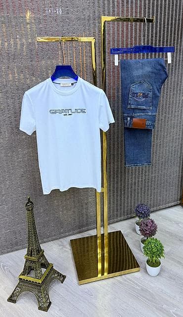 Şəxsi əşyalar: Kişi T‑shirt kolleksiyası Brend variantları: - Massimo Dutti qısaqol — 9