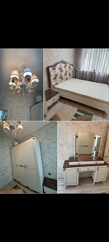 Двуспальная кровать, Шкаф, Комод, Трюмо, Б/у — 1