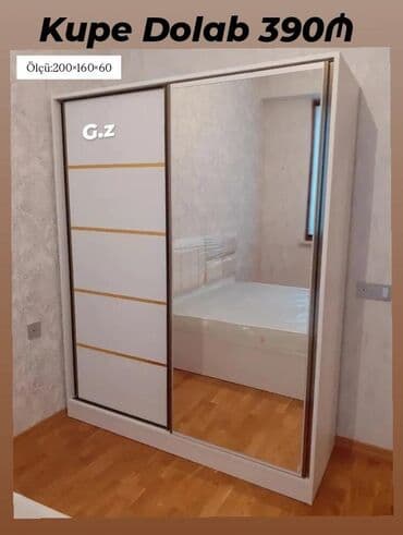 Kupe, 2 qapılı Düz dolab, Qarderob, paltar dolabı lalafo.az -da Kupe, 2 qapılı Düz dolab, Qarderob, paltar dolabı