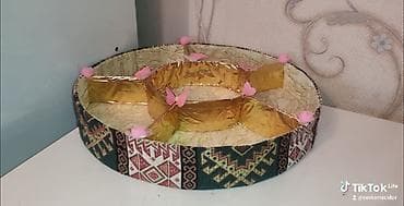 dis tortu: Tort və şiriniyyat qabı, rəng - Yaşıl — 3