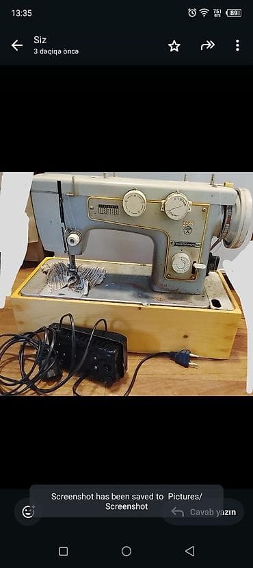 tikinti ustası: Tikiş maşını Elektromexaniki — 1