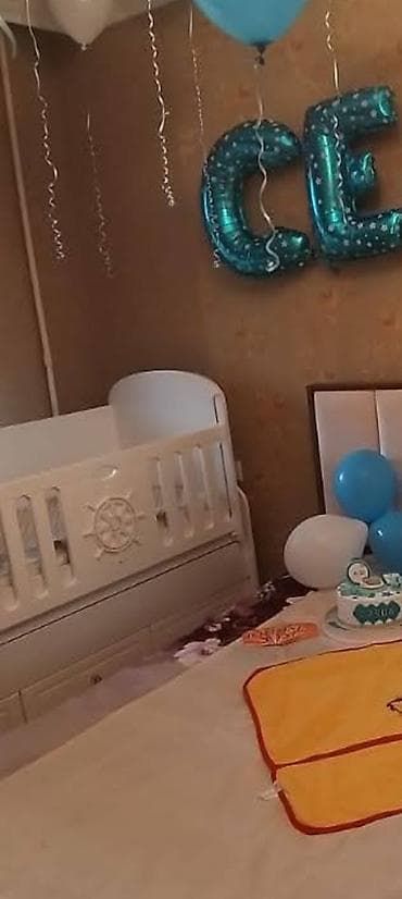 Oğlan və qız üçün, Dördbucaq, Beşik, Dəstsiz, Matrassız, Yellənmə mexanizmsiz
