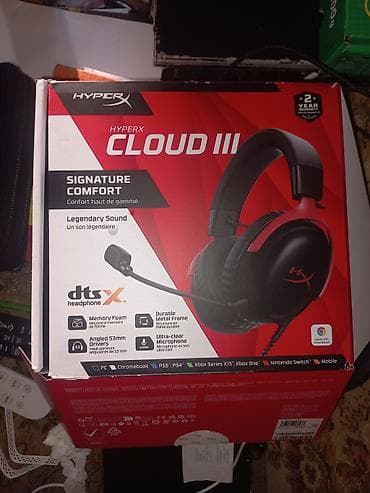 attack shark x3: HyperX Cloud III gaming qulaqlığı - DTS Headphone:X məkan səsi — 2
