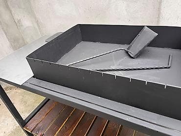 Nasoslar və hidroforlar: Metall manqal masası və kömür qutusu dəsti - Material: qalın metal — 5