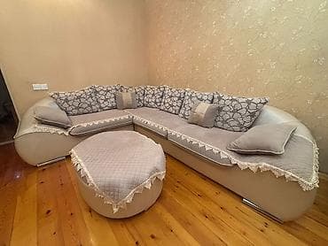 divanar: Künc divan, İşlənmiş, Açılan, Bazalı, Parça, Çatdırılma yoxdur — 1