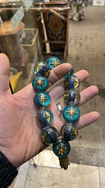 Kişi ayaqqabıları: Məhsul: Dekorativ təsbeh Təsvir: - Böyük ölçülü, dairəvi muncuqdan — 2