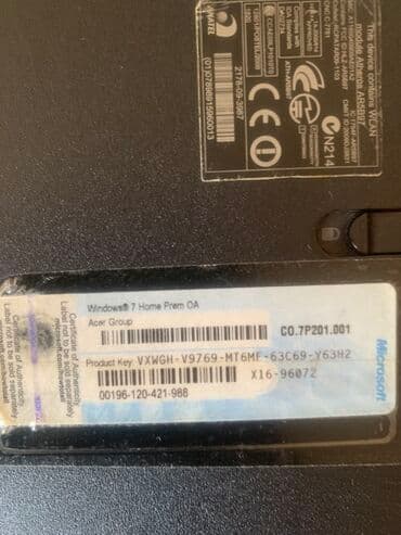 irsad noutbuklar: Acer noutbuku - Brend: Acer (qara, teksturalı korpus, örtükdə Acer — 1