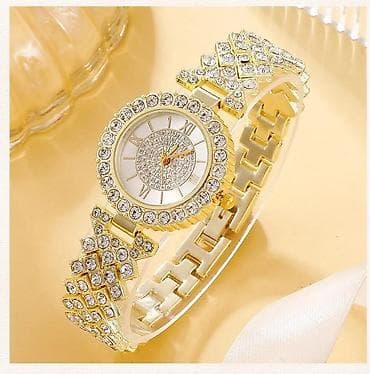 elekdron saat: Yeni, Klassik Saat dəsti, rəng - Qızılı — 2