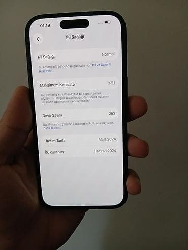 iphone 14 satis: IPhone 15, 128 GB, Qara — 6