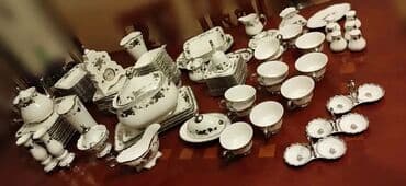 cex fara: Nahar dəsti, rəng - Ağ, Farfor, 12 nəfərlik — 10