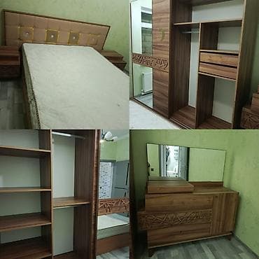 yorgan döşek dolabı: Ema*💥Yataq Mebeli 560₼Satilir* Qiymət sondu❗Matras daxil. Baza yoxdu — 1