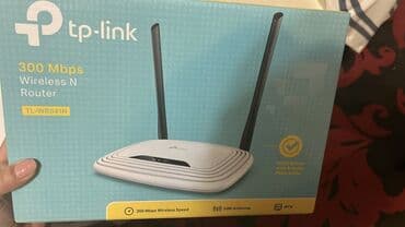 işlənmiş kamputer: TP-Link şirkətinin simsiz N routeri, 300 Mbps sürət təmin edir. İki — 1
