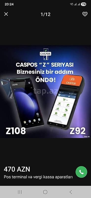 CASPOS “Z” seriyası – Z108 və Z92 ağıllı POS/kassa həlləri