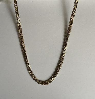 Qızılı rəngli zəncir boyunbağı - Material: metal ərintisi, qızılı ton lalafo.az -da Qızılı rəngli zəncir boyunbağı - Material: metal ərintisi, qızılı ton