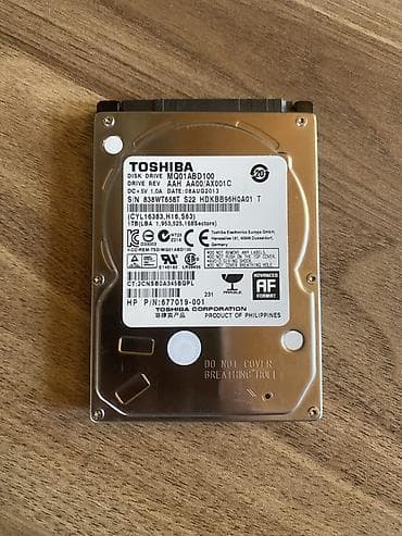 notebook hp: Daxili Sərt disk (HDD) Toshiba, 1 TB, 2.5" — 1