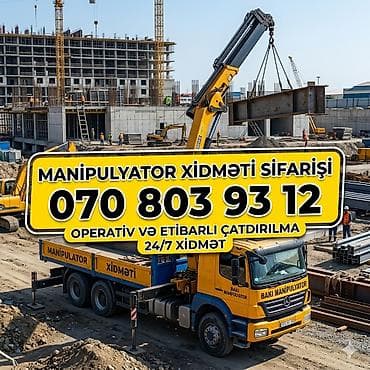 Animatorlar: Manipulator xidməti – ağır və iri həcmli yüklərin qaldırılması və — 1