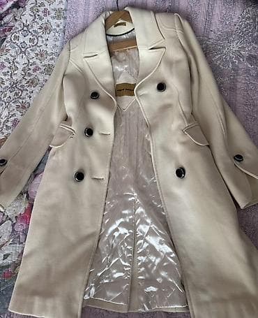 ağ baş: Palto, S, rəng - Ağ — 1