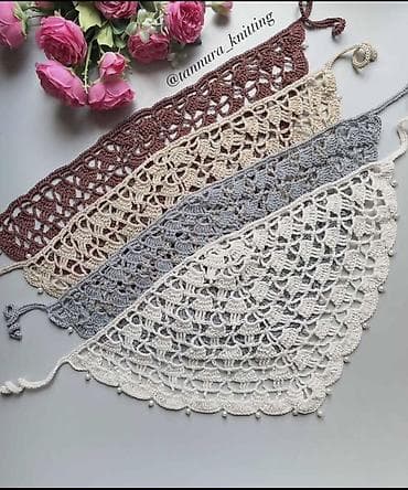 baş: Məhsul: Əl işıqlı toxunma bandana/baş yaylığı - Model: Üçbucaq — 6