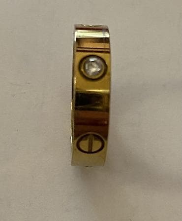 cartier üzüklər: Cartier üslubunda üzük dəsti - Dəstdə 3 ədəd üzük var: 2 ədəd qızılı — 5