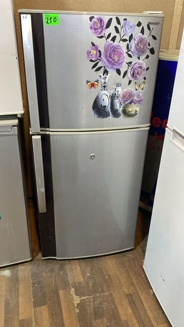 Kompüter, noutbuk və planşetlər: 2 qapılı Sharp Soyuducu Satılır, rəng - Gümüşü — 1