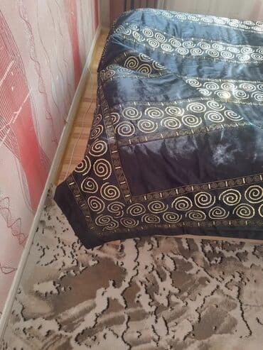 divan üzü: Для кровати цвет - Черный Покрывало — 12