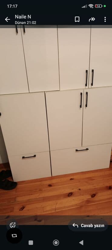 Kuxna mebeli soklu veziyyetdedir bir həftə istifadə olunmayıb demek