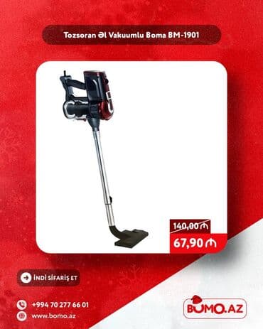 🎄✨ Yeni il ENDİRİMİ! ✨🎄 🔥 Tozsoran Əl Vakuumlu Boma BM-1901 ✅ Brend