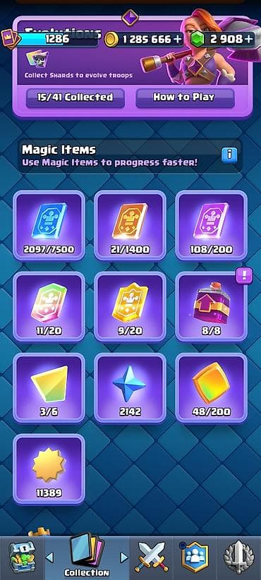 İncəsənət və kolleksiyalar: Clash Royale oyun hesabı salam aleykum hesab normal hesabdı içinde 15 — 3
