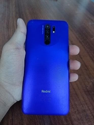 goy su: Redmi Note 9, 64 GB, rəng - Göy, Barmaq izi — 3