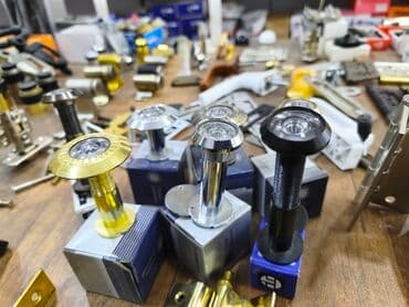 heyet qapi: Qapı gözlüyü (vizör) – müxtəlif modellər və rənglər - Material: metal — 1