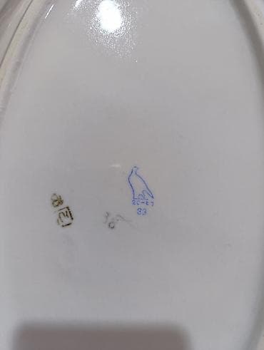 masaüstü işıq: Nahar dəsti, rəng - Yaşıl, Farfor — 4