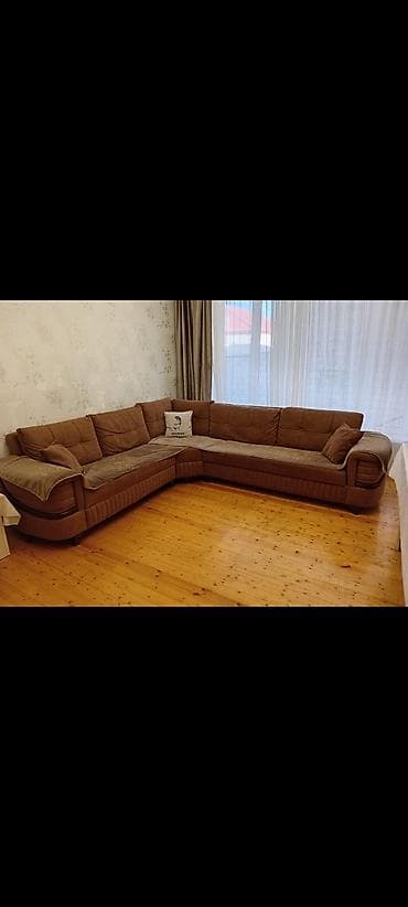 Угловой диван, Б/у, Раскладной, С подъемным механизмом, Нет доставки