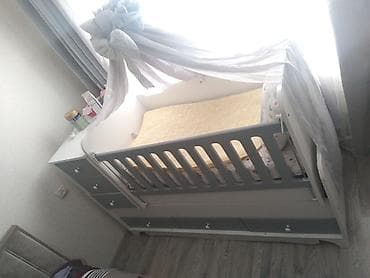 Beşiklər: Oğlan və qız üçün, Dördbucaq, Beşik, Dəst ilə, Matras ilə, Yellənmə mexanizmsiz — 1