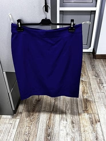 Qadın dəsti – yubka və bluz dest - Rəng: dərin kobalt/mavi tonlar -