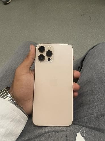 Мобильные телефоны и аксессуары: IPhone 12 Pro Max, Золотой, Face ID — 2