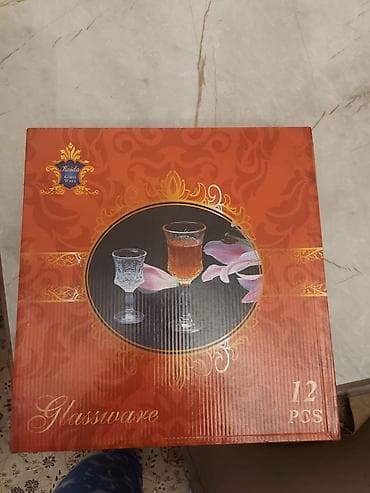 gence qab: Qədəhlər, Şüşə, 12 ədədli dəst — 4