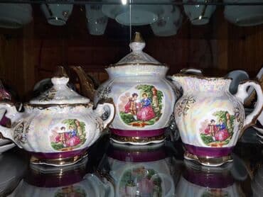 продам ворота бу: Чайный набор, Мадонна, 6 персон — 2