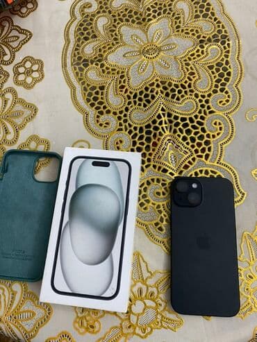 ayfon 11 qiymeti azerbaycanda: IPhone 15, 128 GB, Qara, Face ID — 1