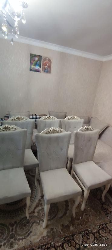 ucuz kubik: Qonaq otağı üçün, Qatlanmayan, rəng - Bej Stul — 4