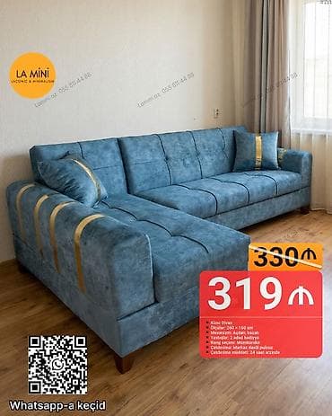 sünger: Künc divan, Açılan, Bazalı, Parça, Şəhərdaxili pulsuz çatdırılma — 1